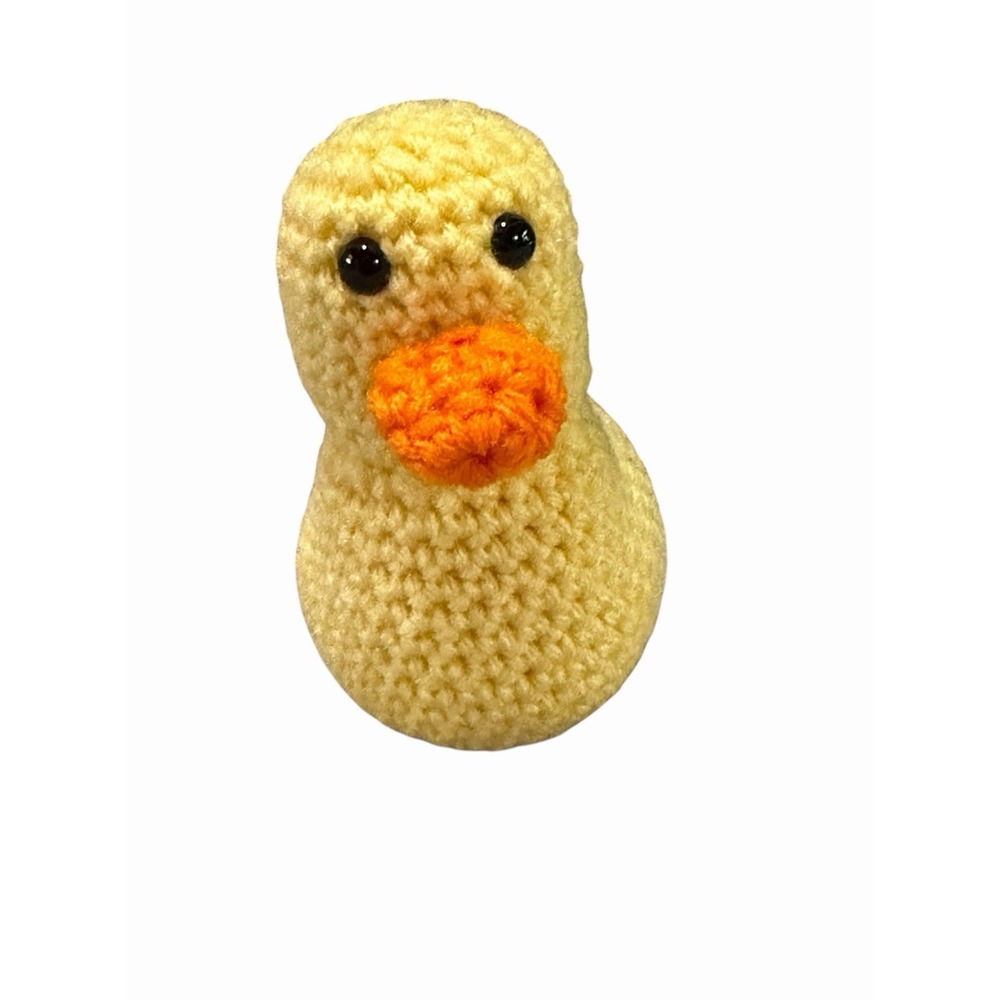 New Handmade Crochet Plushie Rubber DUCK yellow